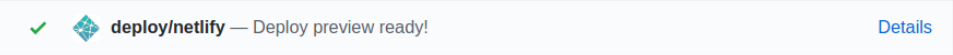 Netlify details link